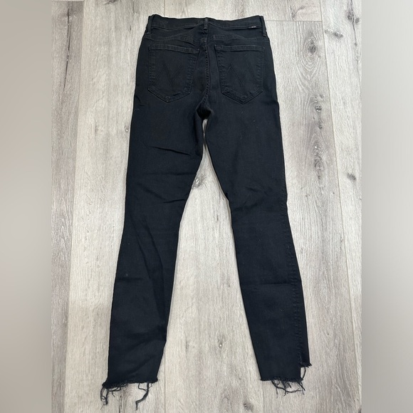 Mother Stunner Zip Ankle Step Fray in Not Guilty Black - Picture 7 of 7